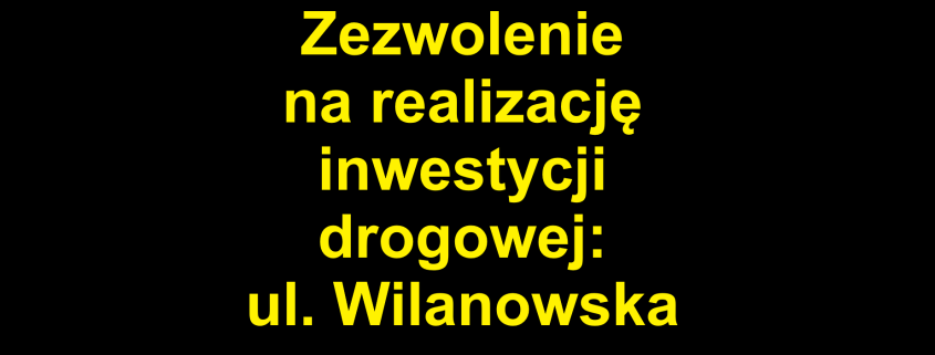 ZRiD na ul. Wilanowską od ul. Geodetów do ul. Cyraneczki w Józefosławiu
