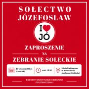 Zebranie Wiejskie Sołectwa Józefosław 17 września 2026 r.
